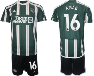 Amad Diallo #16 Manchester United Voetbalshirts Uit tenue 2023-24 Korte Mouw (+ Korte broeken)