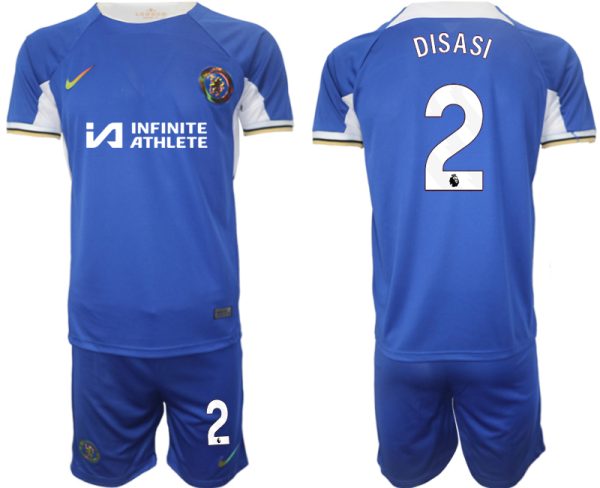 Axel Disasi #2 Chelsea Voetbalshirts Thuis tenue 2023-24 Korte Mouw (+ Korte broeken)
