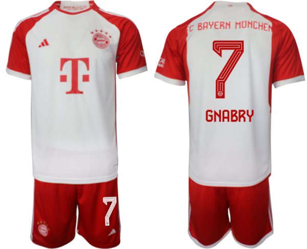 Serge Gnabry #7 Bayern Munich Voetbalshirts Thuis tenue 2023-24 Korte Mouw (+ Korte broeken)
