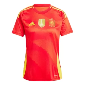 Dames Spanje EK 2024 Voetbalshirts 2024/25 Thuisshirt Korte Mouw Online Kopen