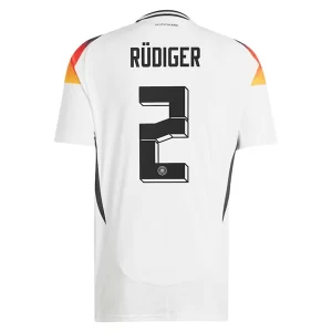 Duitsland EK 2024 Voetbalshirts 2024/25 Antonio Rudiger #2 Thuisshirt Korte Mouw