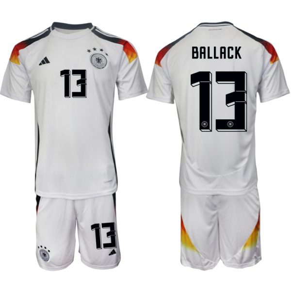 Duitsland EK 2024 Voetbalshirts 2024/25 Michael Ballack #13 Thuisshirt Korte Mouw (+ Korte broeken)