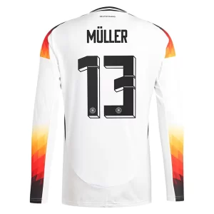 Duitsland EK 2024 Voetbalshirts 2024/25 Thomas Muller #13 Thuisshirt Lange Mouwen