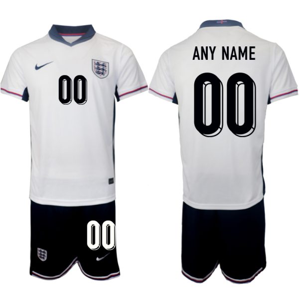 Engeland EK 2024 Voetbalshirts 2024/25 Any Name Thuisshirt Korte Mouw (+ Korte broeken)