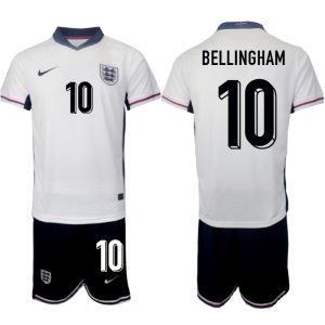 Engeland EK 2024 Voetbalshirts 2024/25 Jude Bellingham #10 Thuisshirt Korte Mouw (+ Korte broeken)