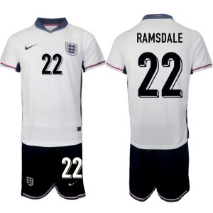 Engeland EK 2024 Voetbalshirts 2024/25 Ramsdale #22 Thuisshirt Korte Mouw (+ Korte broeken)