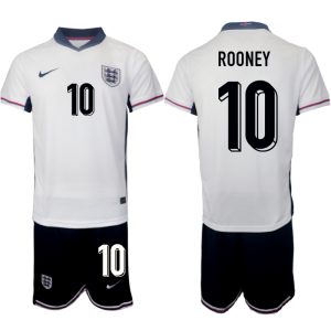Engeland EK 2024 Voetbalshirts 2024/25 Wayne Rooney #10 Thuisshirt Korte Mouw (+ Korte broeken)