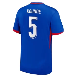 Frankrijk EK 2024 Voetbalshirts 2024/25 Jules Kounde #5 Thuisshirt Korte Mouw