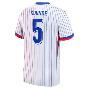 Frankrijk EK 2024 Voetbalshirts 2024/25 Jules Kounde #5 Uitshirt Korte Mouw