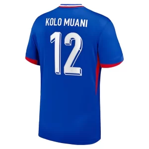 Frankrijk EK 2024 Voetbalshirts 2024/25 Randal Kolo Muani #12 Thuisshirt Korte Mouw