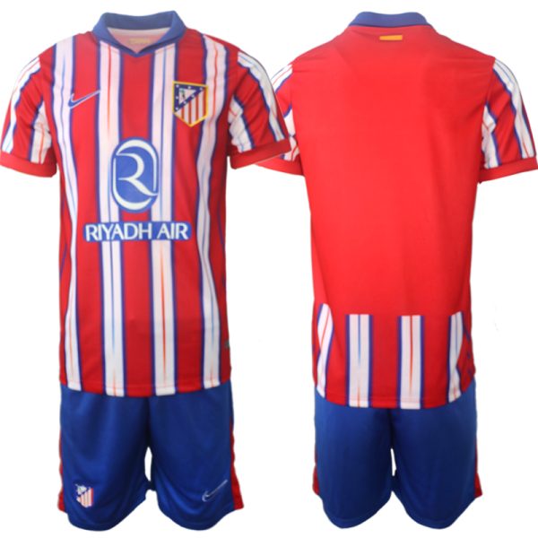 Goedkope Atletico Madrid Voetbalshirts 2024/25 Thuisshirt Korte Mouw (+ Korte broeken) Online Kopen