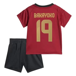Kids België EK 2024 Voetbalshirts 2024/25 Johan Bakayoko #19 Thuisshirt Korte Mouw (+ Korte broeken)