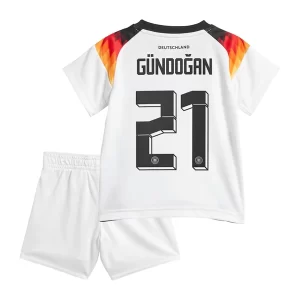 Kids Duitsland EK 2024 Voetbalshirts 2024/25 Ilkay Gundogan #21 Thuisshirt Korte Mouw (+ Korte broeken)