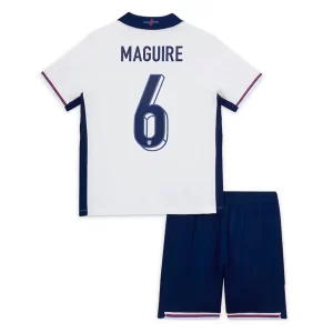 Kids Engeland EK 2024 Voetbalshirts 2024/25 Harry Maguire #6 Thuisshirt Korte Mouw (+ Korte broeken)
