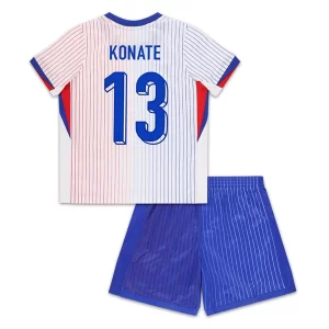 Kids Frankrijk EK 2024 Voetbalshirts 2024/25 Ibrahima Konate #13 Uitshirt Korte Mouw (+ Korte broeken)