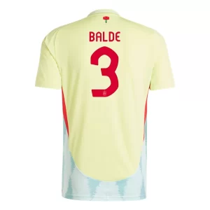 Spanje EK 2024 Voetbalshirts 2024/25 Alejandro Balde #3 Uitshirt Korte Mouw Online Kopen