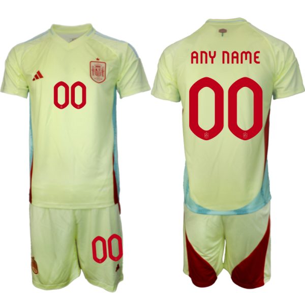 Spanje EK 2024 Voetbalshirts 2024/25 Any Name Uitshirt Korte Mouw (+ Korte broeken) Online Kopen