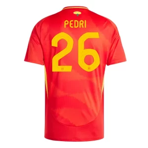 Spanje EK 2024 Voetbalshirts 2024/25 Pedri #26 Thuisshirt Korte Mouw Online Kopen
