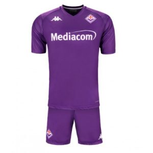 Kids ACF Fiorentina Thuisshirt 2024/25 Korte Mouw (+ Korte broeken) Voetbalshirts