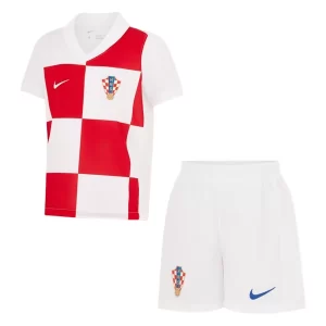 Kids Kroatië EK 2024 Thuisshirt Korte Mouw (+ Korte broeken) Voetbalshirts
