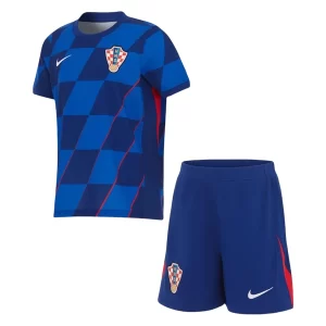 Kids Kroatië EK 2024 Uitshirt Korte Mouw (+ Korte broeken) Voetbalshirts
