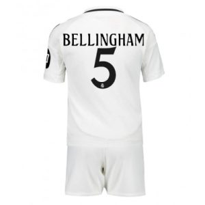 Kids Real Madrid Jude Bellingham #5 Thuisshirt 2024/25 Korte Mouw (+ Korte broeken) Voetbalshirts