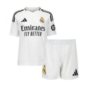 Kids Real Madrid Kylian Thuisshirt 2024/25 Korte Mouw (+ Korte broeken) Voetbalshirts