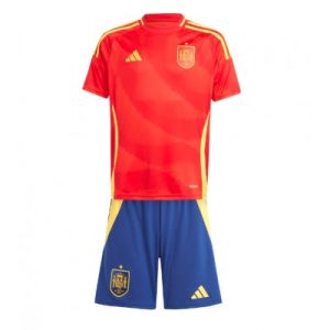 Kids Spanje Thuisshirt EK 2024 Korte Mouw (+ Korte broeken) Voetbalshirts