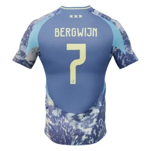 Nieuwe AFC Ajax Steven Bergwijn #7 Uitshirt 2024/25 Korte Mouw Voetbalshirts Kopen
