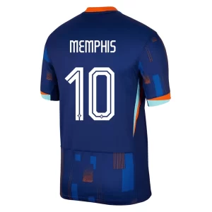 Nieuwe Nederland EK 2024 Voetbalshirts Memphis Depay #10 Uitshirt Korte Mouw Kopen