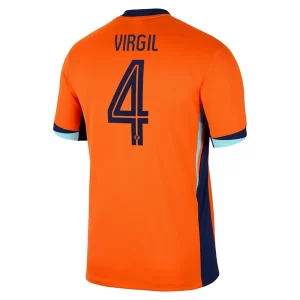 Nieuwe Nederland EK 2024 Voetbalshirts Virgil van Dijk #4 Thuisshirt Korte Mouw Kopen