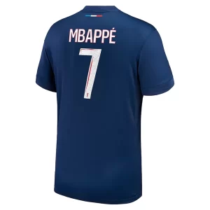 Nieuwe Paris Saint Germain PSG Kylian Mbappé #7 Thuisshirt 2024/25 Korte Mouw Voetbalshirts Kopen